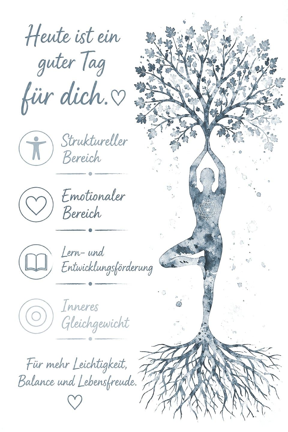 Heute ist ein guter Tag für dich: Illustration zu Körper, Emotionen, Lernen und innerem Gleichgewicht